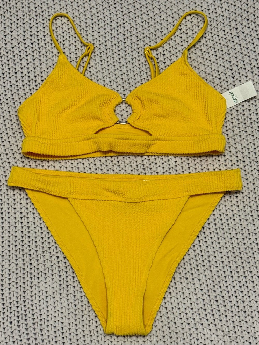 NWT Aerie Yellow Bikini Set - Size Medium